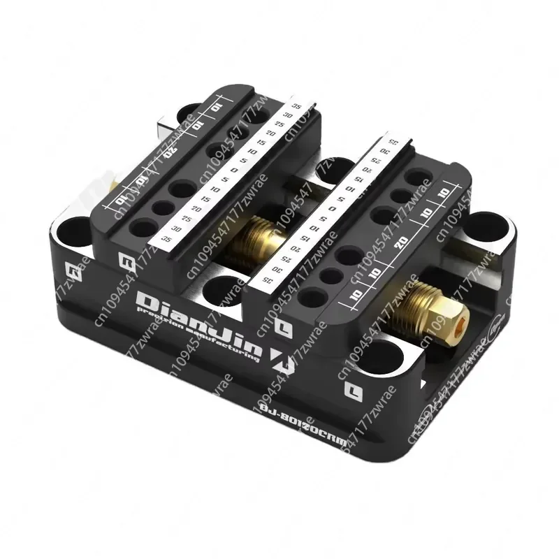 Steel Self-Centering CNC Bench Vise Four or Five-Axis Fixture with Zero-Point Quick-Change Four-Axis L Block Bridge Plate