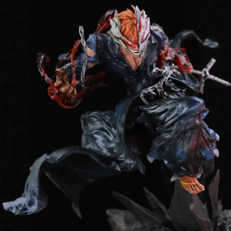 

Новая статуэтка Ичиго Куросяки в масштабе 1/6 с оранжевыми волосами и маской Холлоу, коллекционная фигурка персонажа мультфильма, украшение для рабочего стола, подарок.