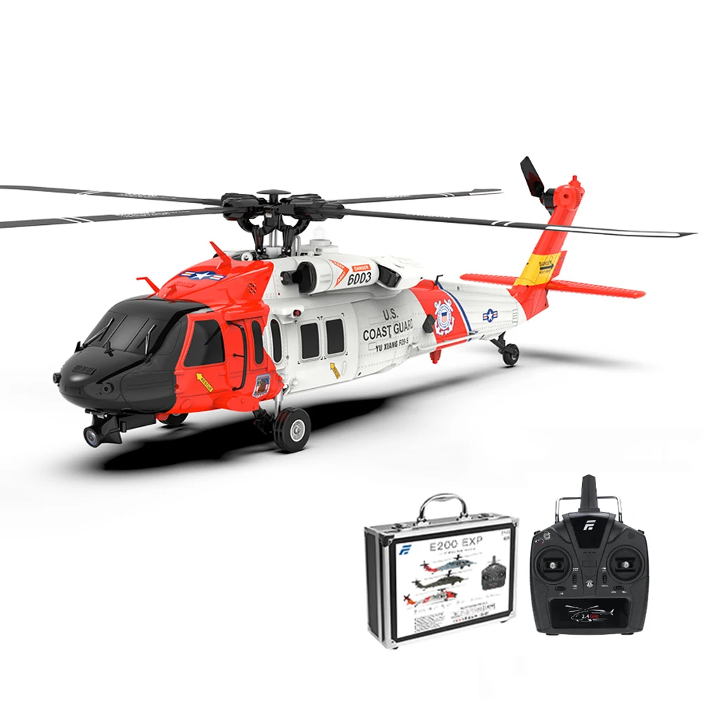 

Радиоуправляемый вертолет Eachine E200 EXP UH-60 SH-60 MH-60 2.4G 6-канальный с 6-осевым гироскопом, оптическим позиционированием, двумя бесщеточными двигателями и безребристой конструкцией