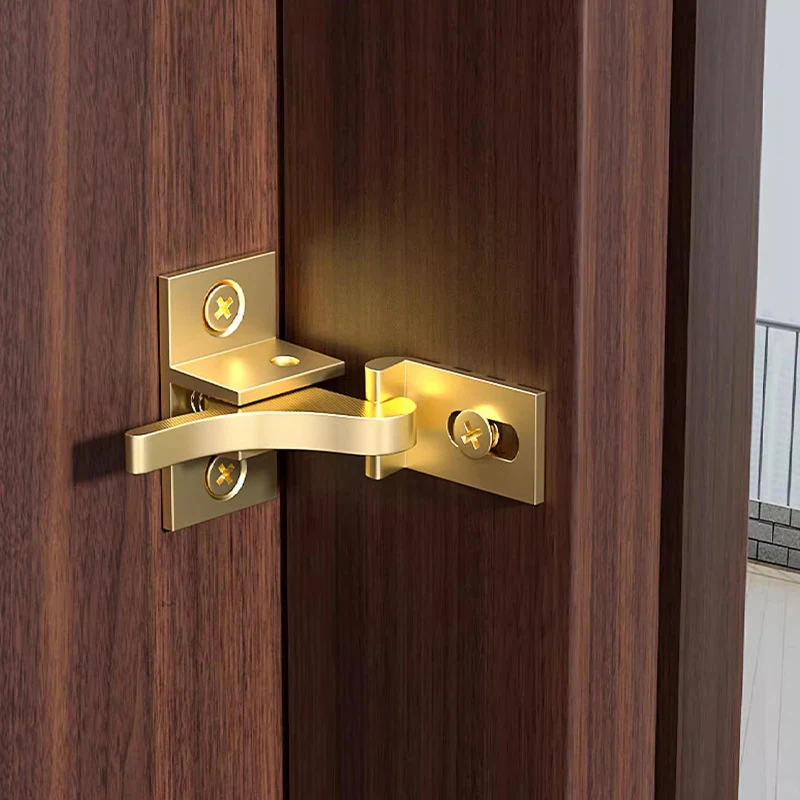 الأجهزة النحاس بابية مزلاج النافذة قفل باب أمان نافذة التلقائي مزلاج الثقيلة مزلاج خزانة الباب/الطيور قفل مشبك #4