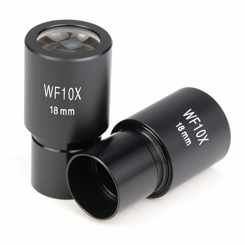 2 PCS WF10X Widefield Eyepiece Biological Microscope Optical Lens Eyepiece Wide Angle 23.2mm Mounting Size