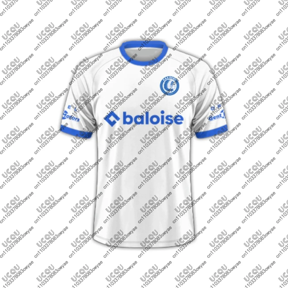 Jersey Sepak Bola Bernapas untuk Pria, Anak Laki-laki, Dewasa, Musim Panas, K-KAA G-Gent, Pertandingan Tandang, Pertandingan Ketiga, Hadiah, Rumah