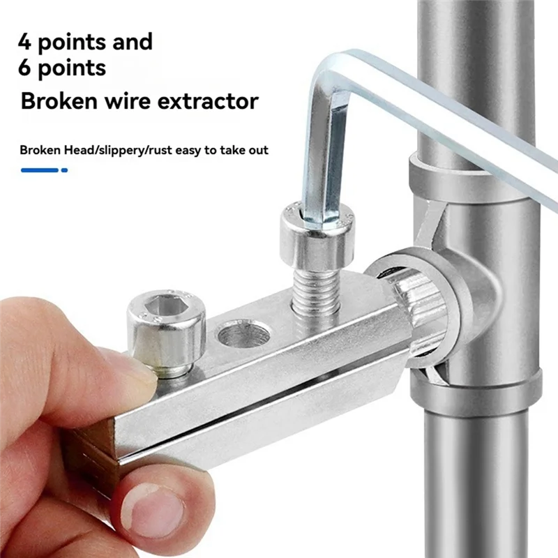 ABLK Stripped Screw Extractor Set สําหรับถอดสกรูที่เสียหายและ Extractor Easy Out Bolt Extractor Kit สกรูหกเหลี่ยมหัก