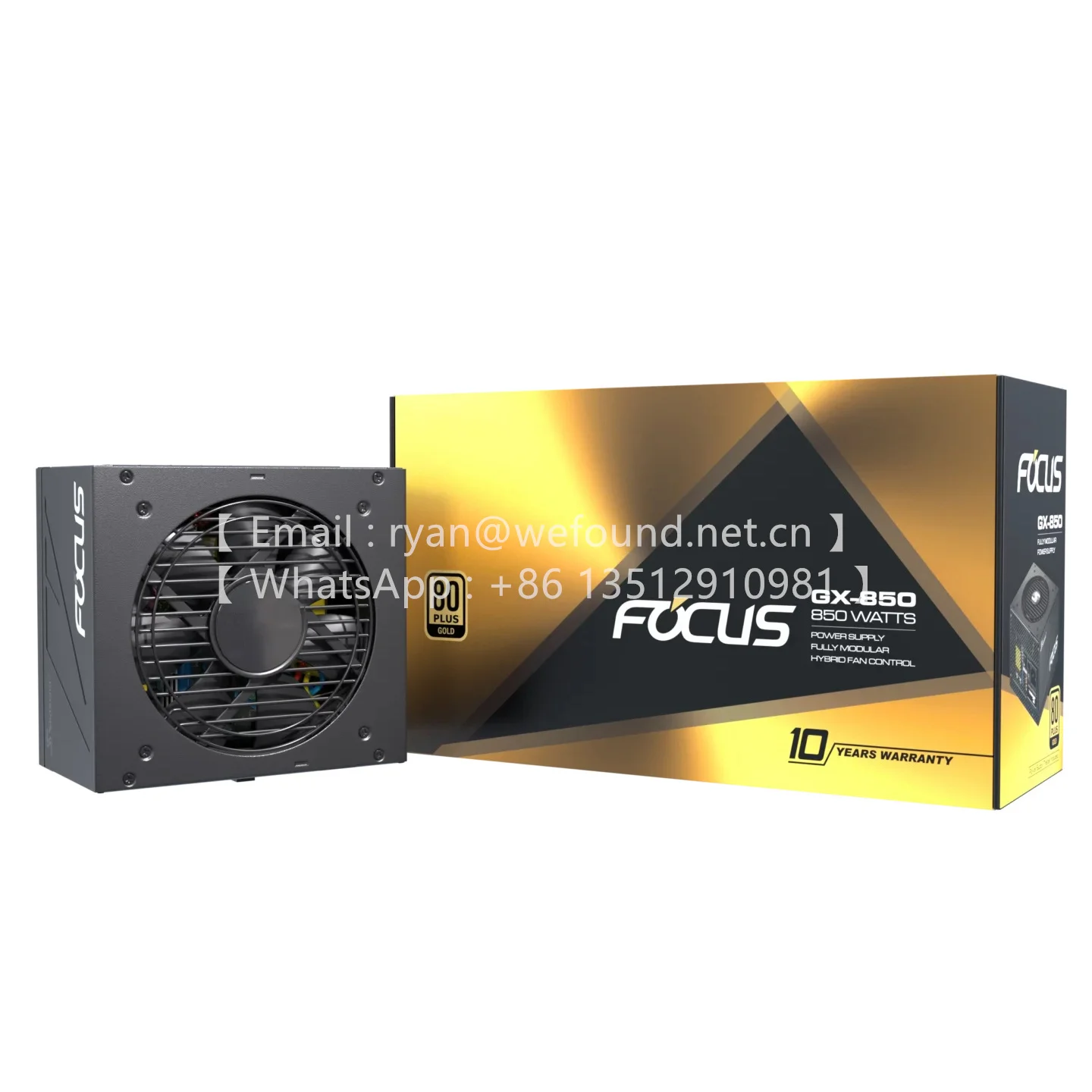 

FOCUS GX-850 850 Вт ПОЛНЫЙ МОДУЛЬНЫЙ БЛОК ПИТАНИЯ