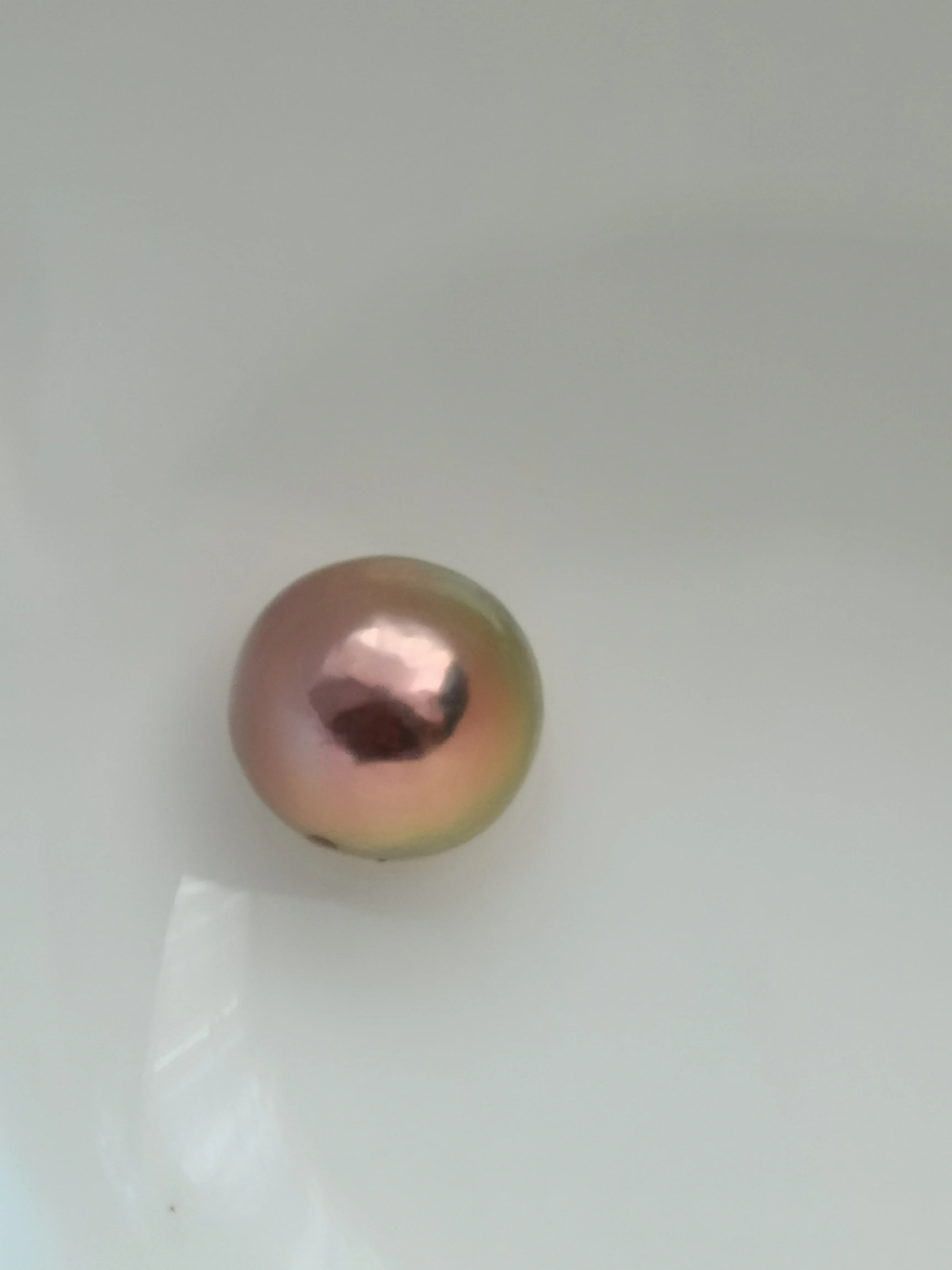 Top round natural multicolour AAAA 12-13MM genuine round loose real pearl from South China Sea undrilled