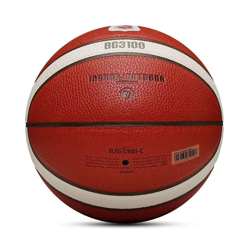 Molten originele basketbalballen China Nationaal team basketbal maat 7, maat 6, slijtvast wedstrijdtraining baloncesto