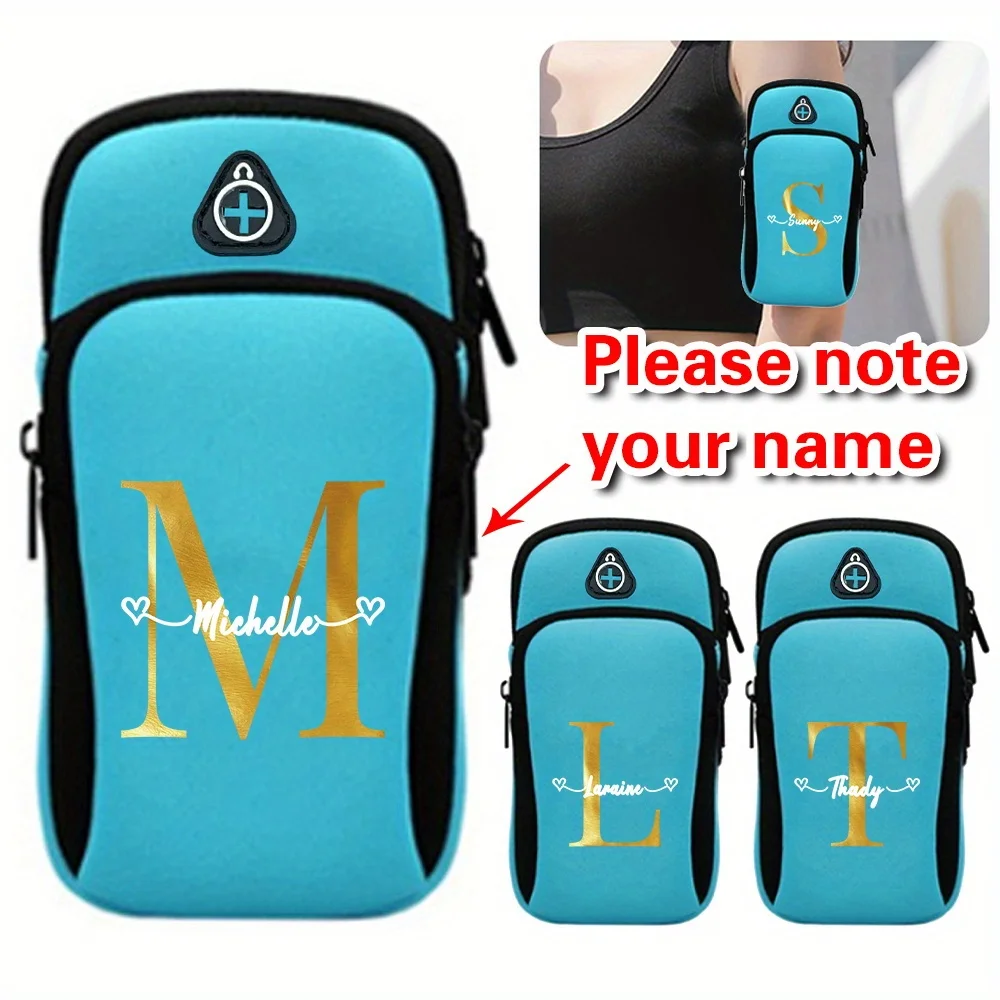 Customized Free Name Arm Strap Sports Phone Bag Running Arm Phone Bag Personalized Printing