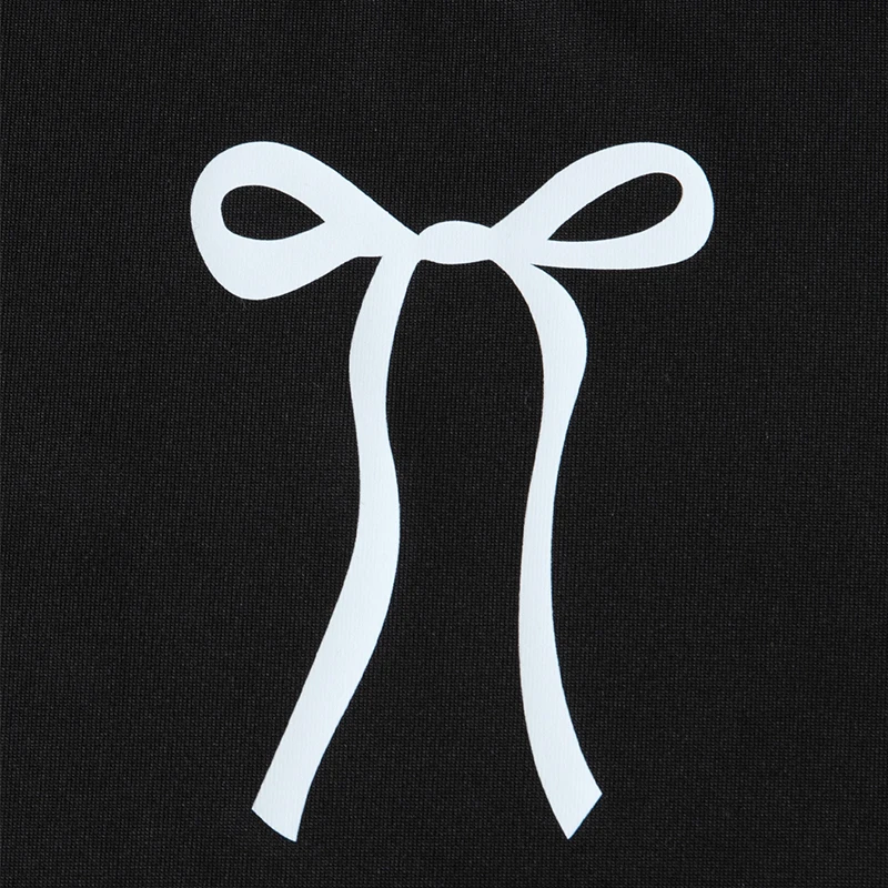 1/3-teiliges Mädchen-Sommerkleid, bequemes Freizeitkleid, süßes und niedliches Kleid mit Schleifendruck, Plissee-Kleid, Rundhals-Knielanger Rock – Detail 20