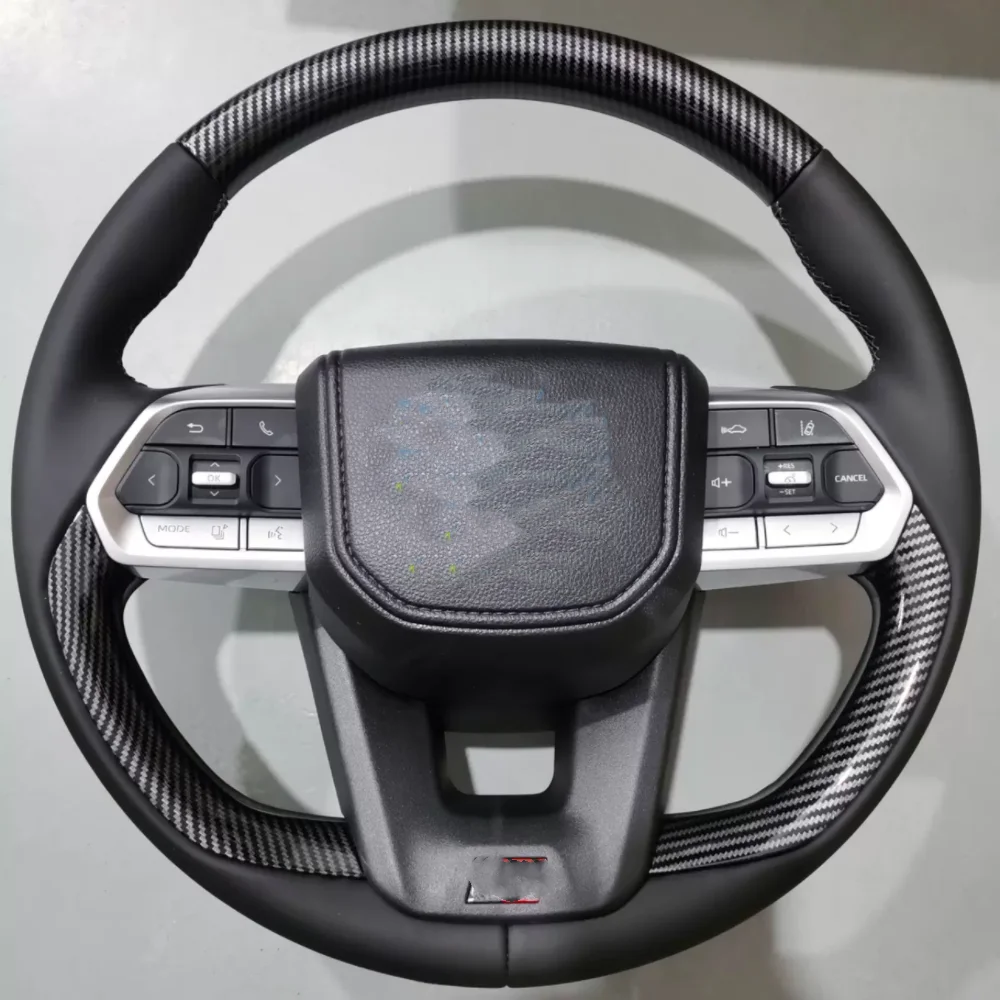 Suitable for the Toyota Elphada Master Prado Coolooze LC300 carbon fiber mahogany sports steering wheel