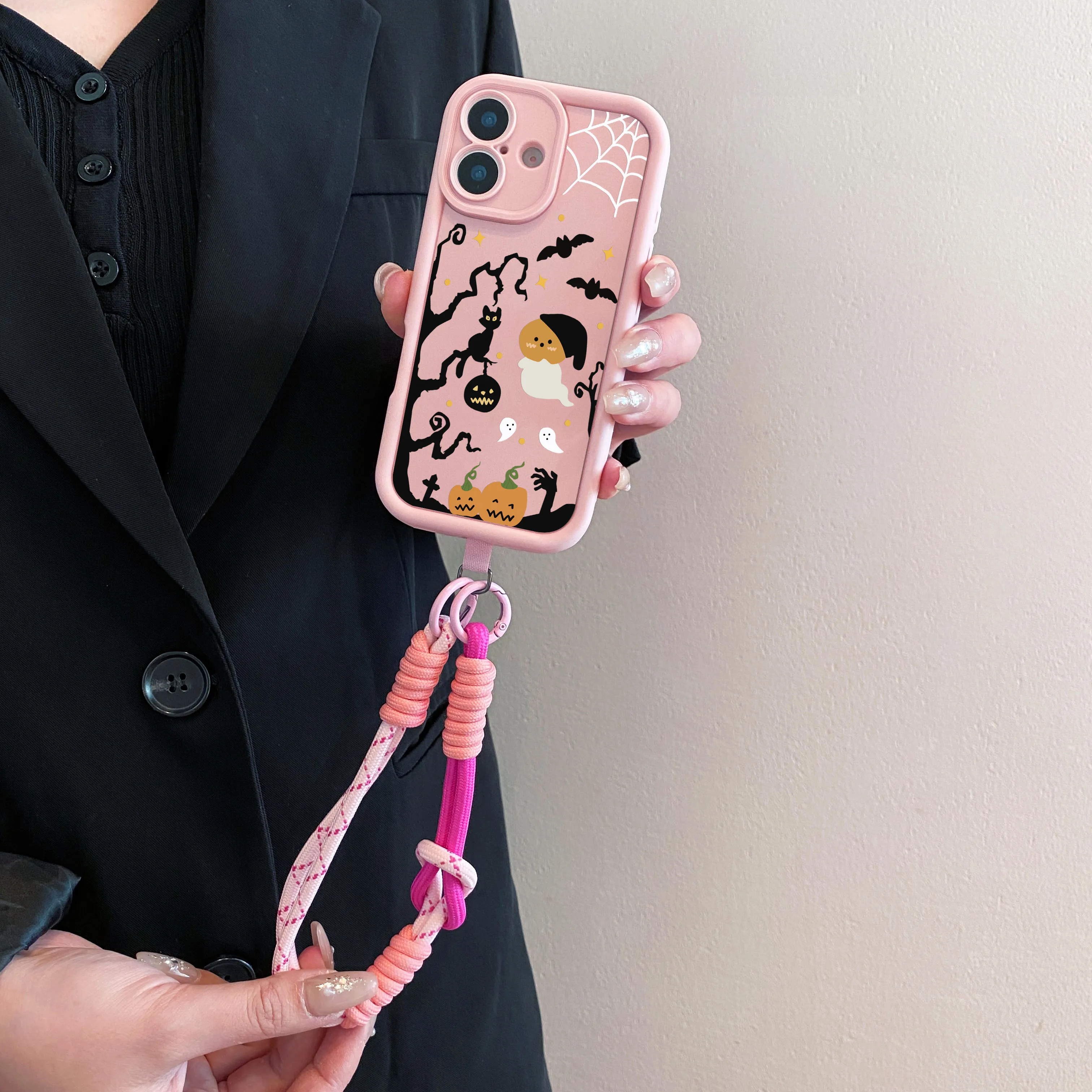 2025Halloween Crossbody الحبل قضية الهاتف لسامسونج A56 55 36 26 16 06 15 35 25 54 34 24 73 53 71 51 31 72 52 32 14 12 17 07