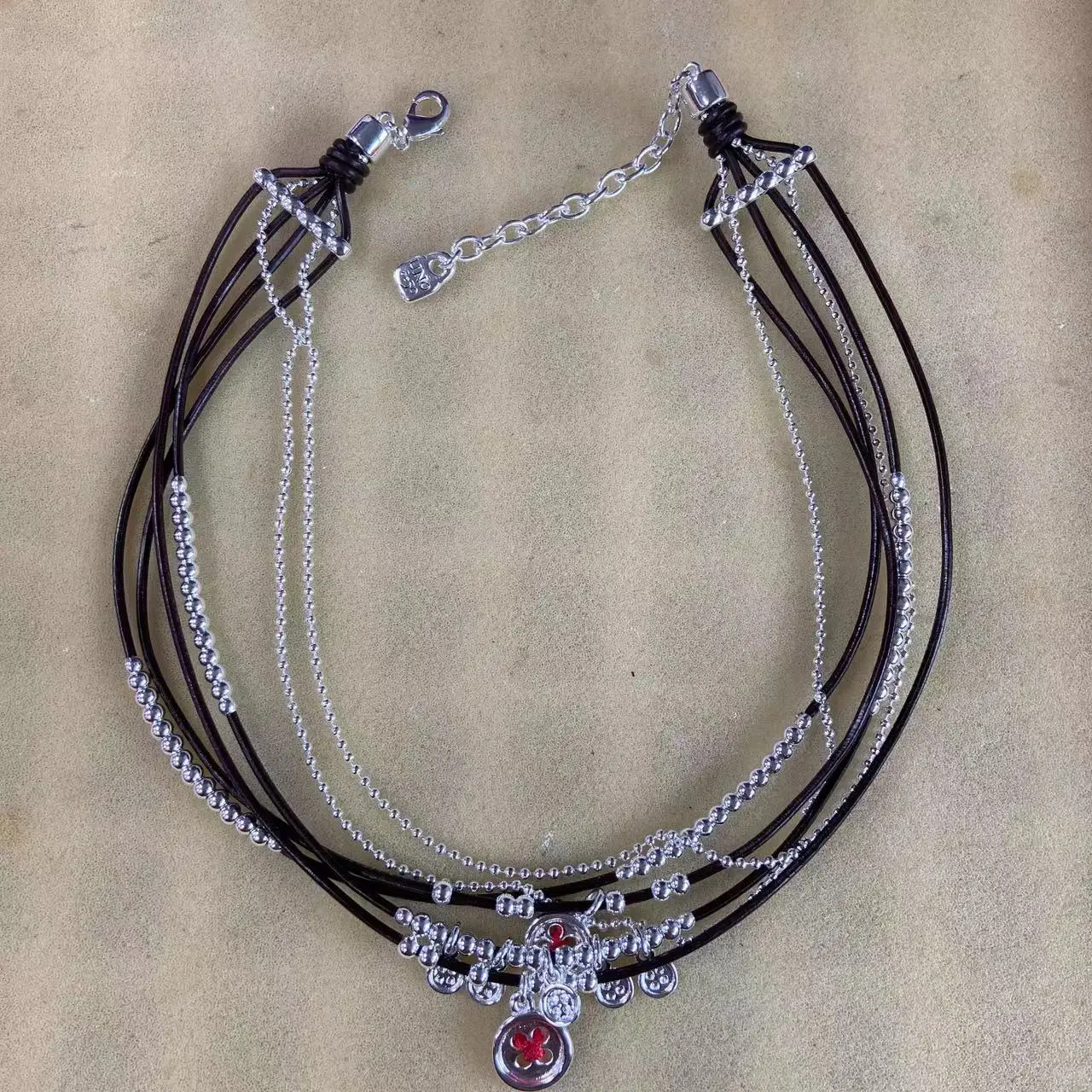 

2022 New Popular Stainless Steel Alloy Silver Color Bead Necklace Women's Favorite Factory Free Wholesale Shipping