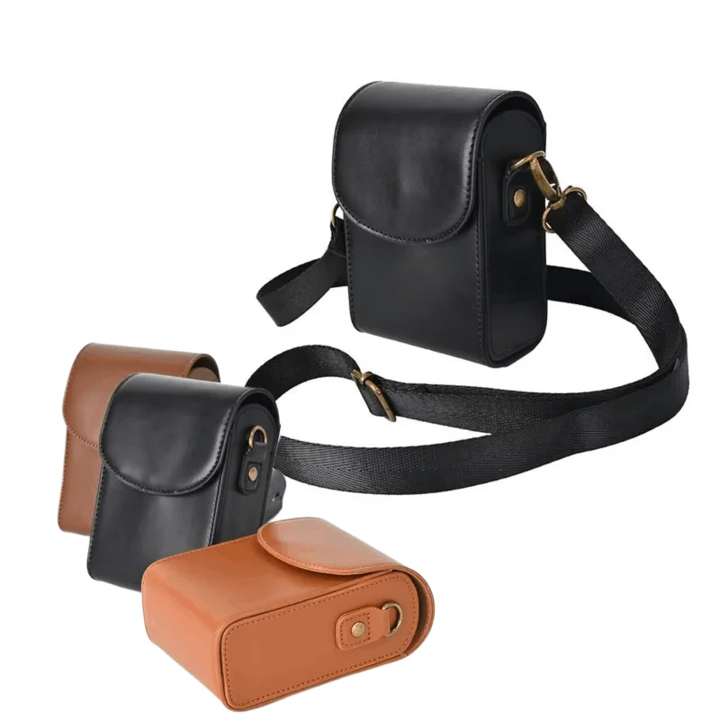 Etui na aparat ze skóry PU, odporny na upadki futerał ochronny do Canon G7X3 G7X2 SX740 SX720 G9X Sony RX100 ZV1 ZV1F ZV1M2 Ricoh GR3 GR2