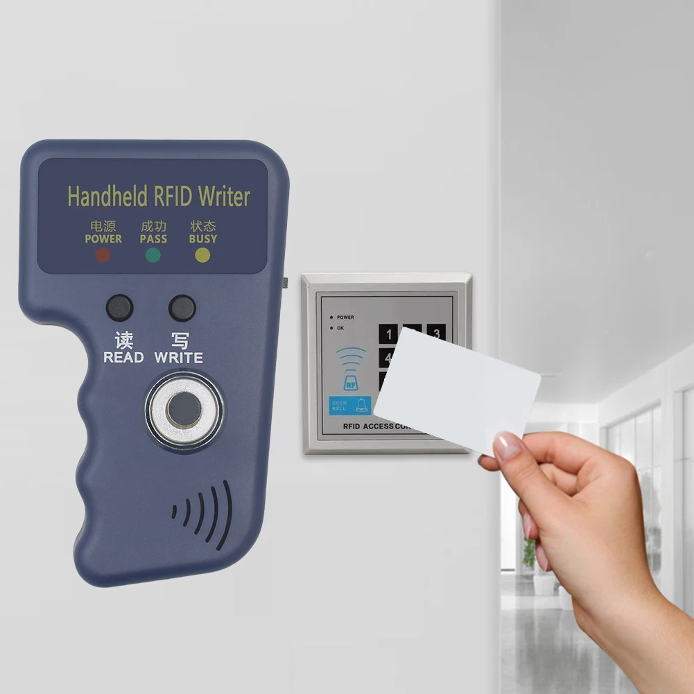 125kHz TM Copier Handheld Keys Tag Card Copier Key Writer Cloner Handheld RFID Writer for T5577 EM4305 CET5200 TM Chip Cards