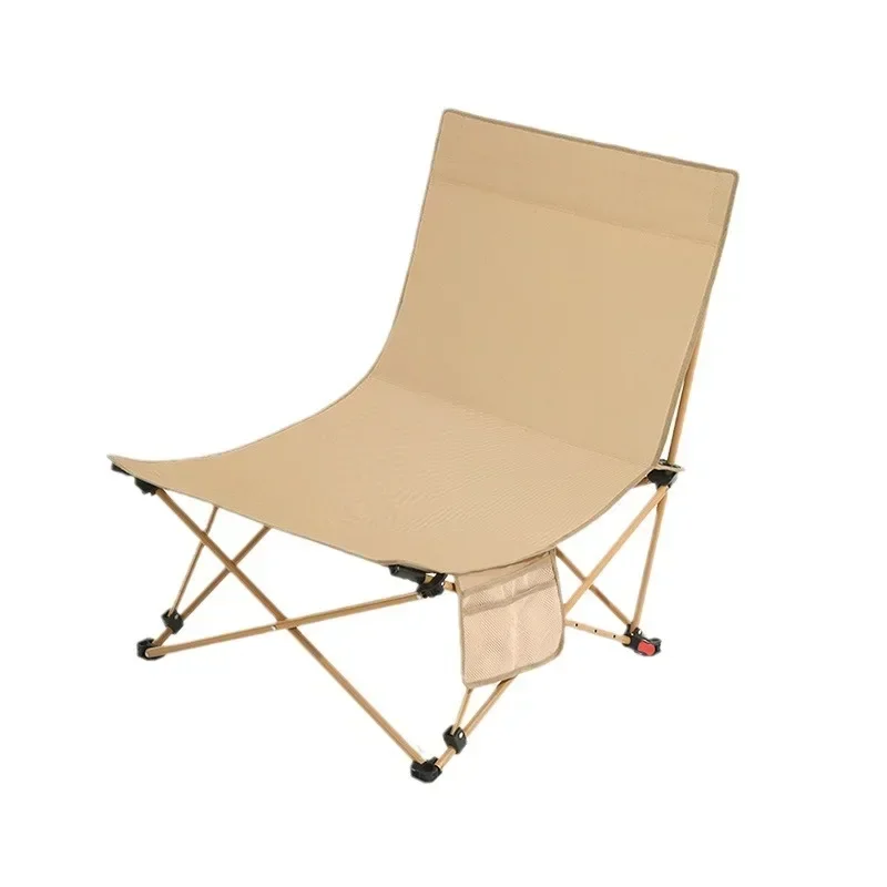 

Outdoor Folding Reclining Chair, Portable Dual-purpose Beach Camping, Office Lunch Break, Backrest, Small Stool