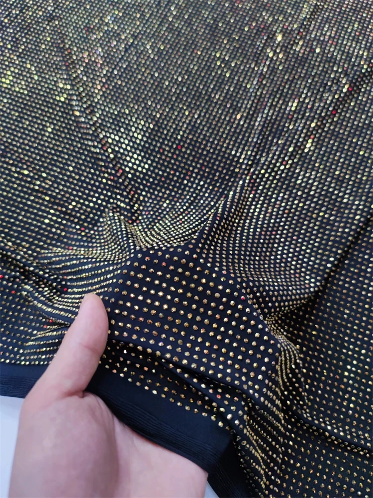 

2025 High -End Luxury French Mesh Stones Lace Fabric High Quality African Sequins Groom Lace Fabrics For Nigerian Wedding Dress