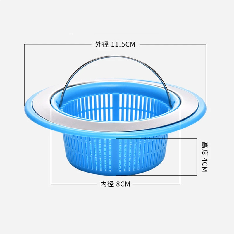 Plastic Sink Sewer Filter Strainer Household Anti-blocking Bathroom Floor Drain Waste Drain Hair Colanders Bathtub Stopper