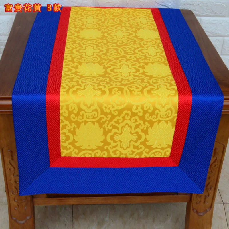 Tibetan Buddhism TableCloth High Quality Silk Satin Classical Home Religion Decorative Cover Buddhist Temple