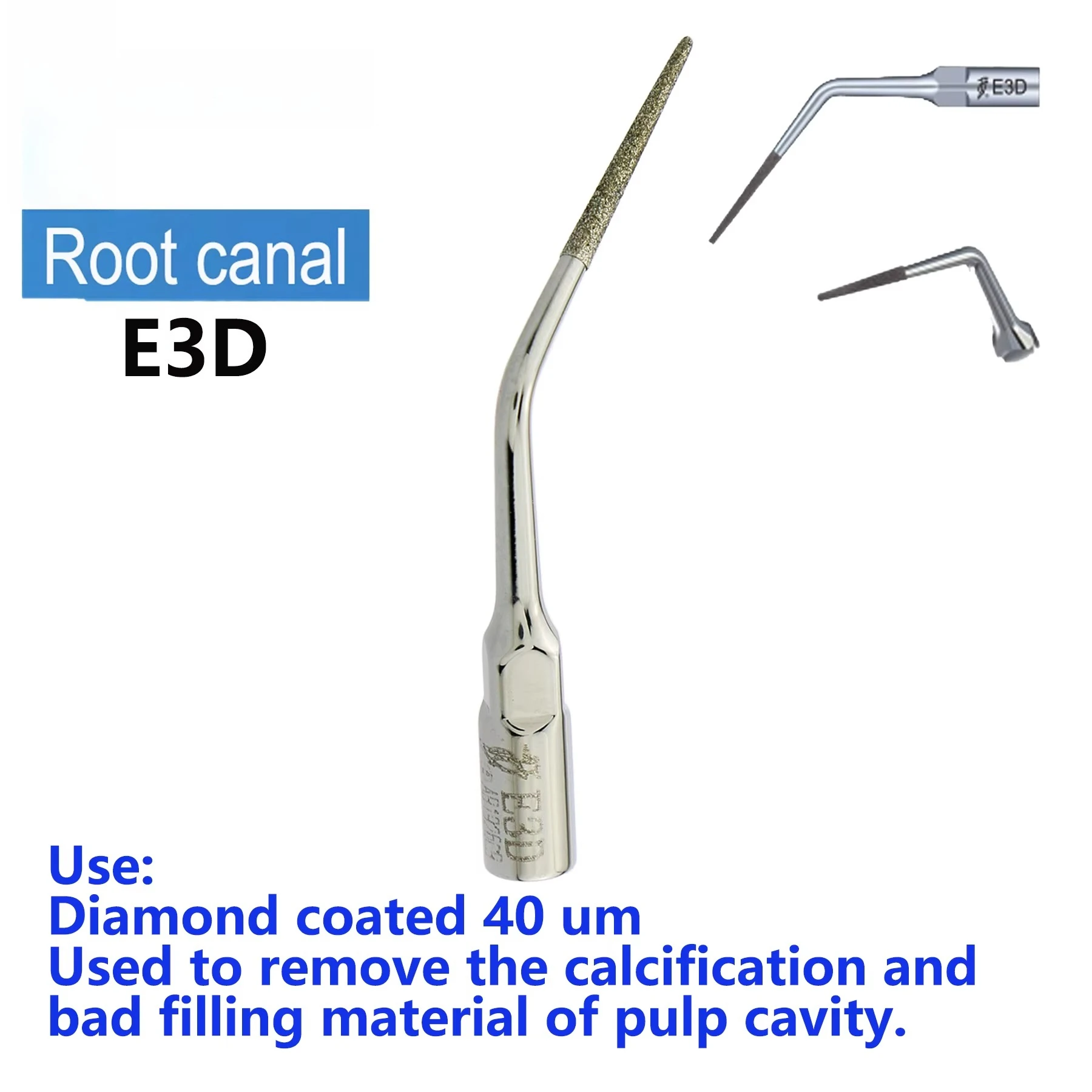 Dental Ultrasonic Scaler Tips Endodontics Root Canal E1 E2 E3 E3D E4 E4D E5D E8 E9 E10 E10D E11 E11D E14for EMS UDS