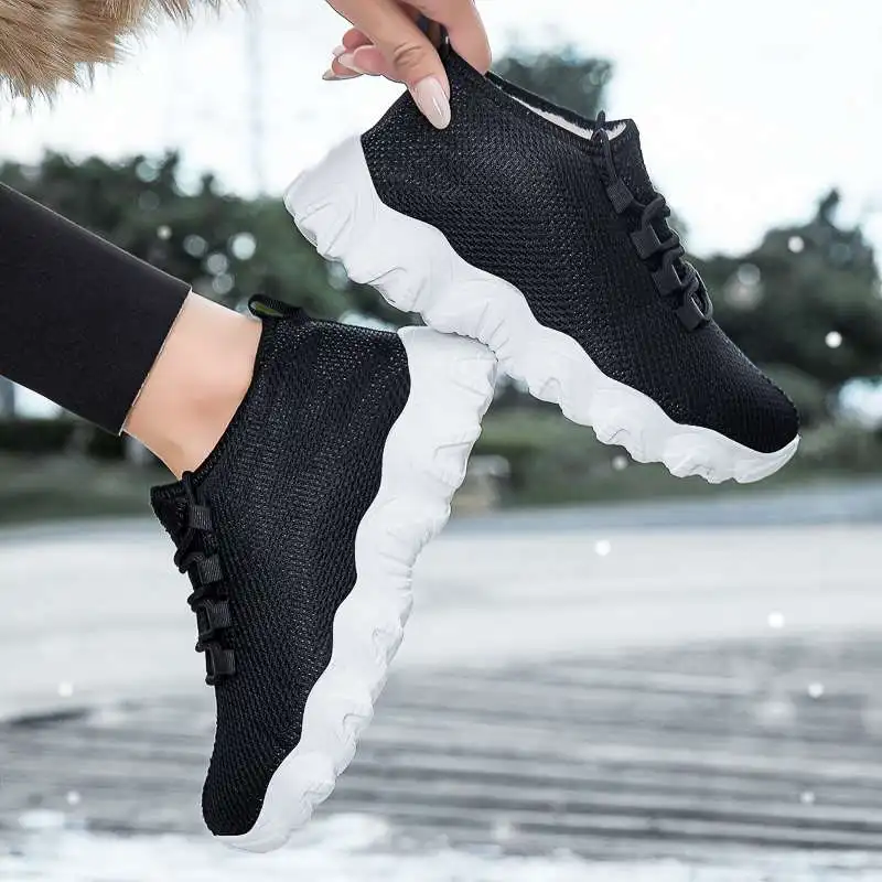 

MWY Fashion Shoes Winter Women's Sneakers Warm Sports Casual Shoes Comfortable Men's Shoes Zapatos De Mujer Plus Size 35-47