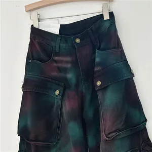 Jeans Baggy Retro-Krawatte für Männer und Frauen, Multi-Tocket, Y2K, Harajuku, Gothic, Rua, Amerikaner, neu 10 Hauptverkäufe Calca Denims 90 Männer - №9