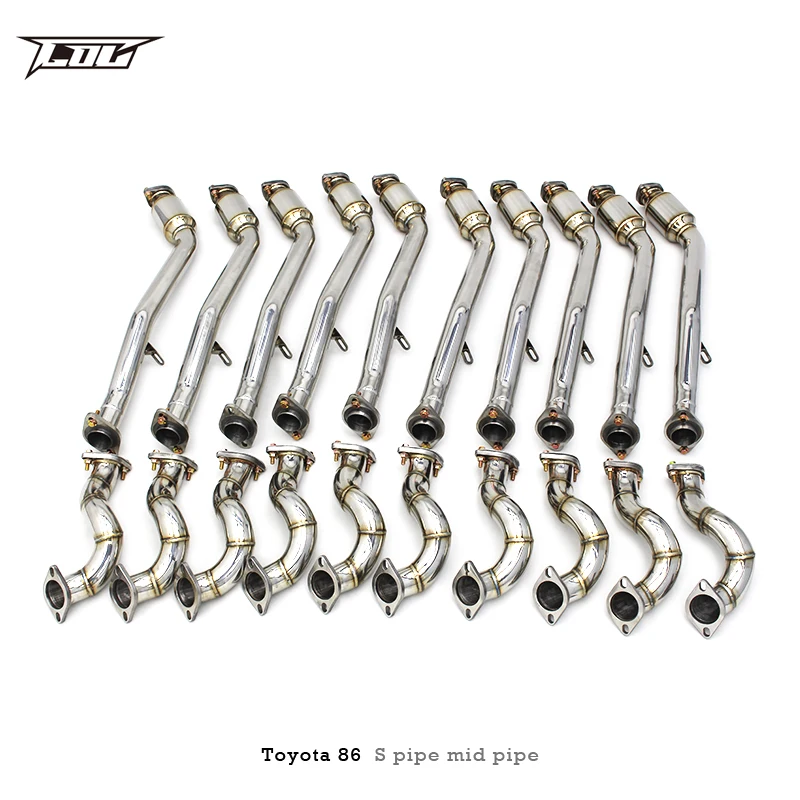 Head Section High flow Pipes Exhaust Pipes branch downpipe Exhaust Pipe with catalyst for Toyota FT86/GT86/86 2.0