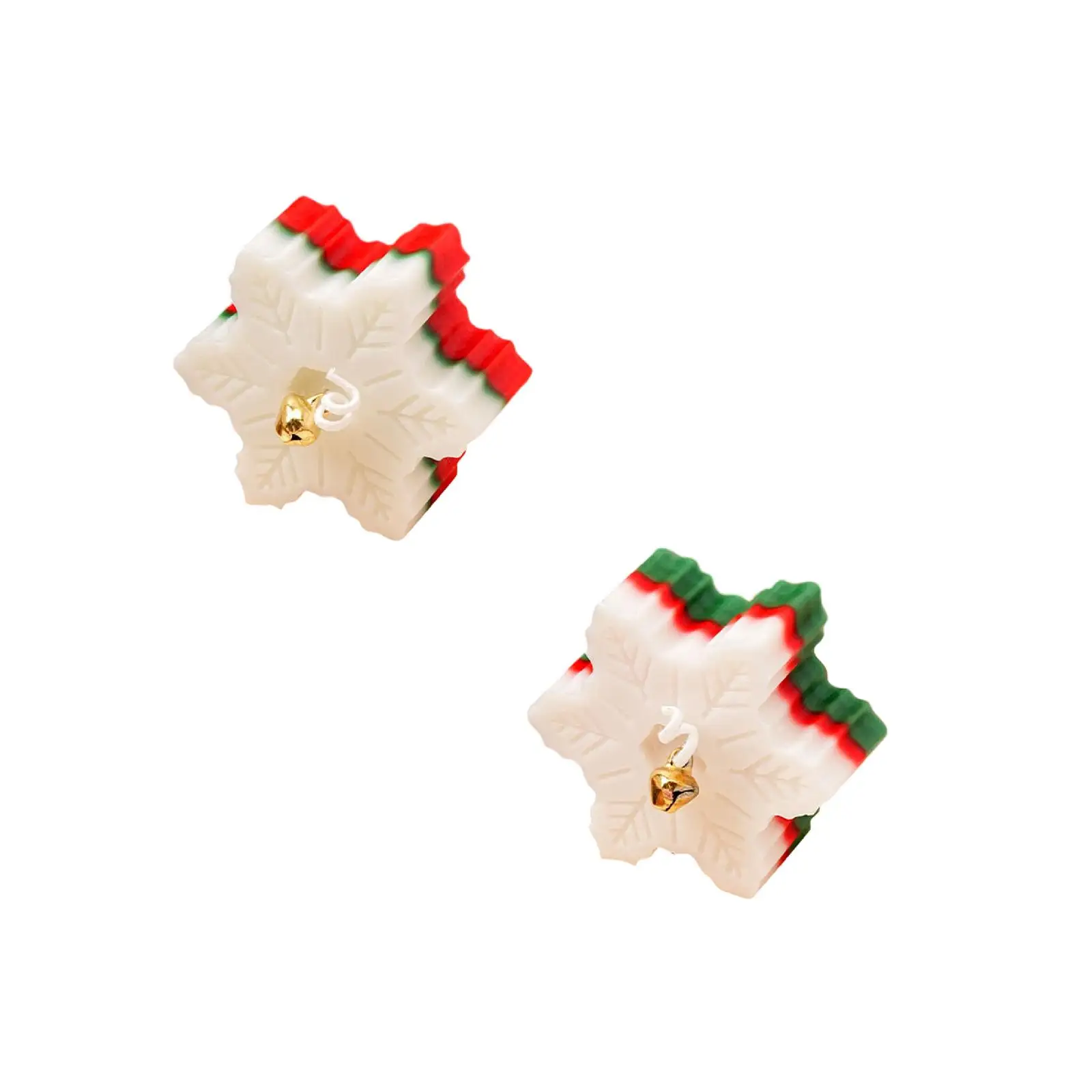 شمعة على شكل ندفة الثلج لعيد الميلاد، شمعة عائلية لحفلات الأعياد، ديكور جو عطري، جلب تجربة قوية لعيد الميلاد المجيد #3