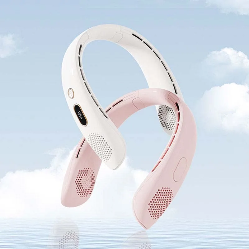 냉각 팬 충전식 조절식 쿨러 블레이드리스 프리 행잉 미니 휴대용 목 팬