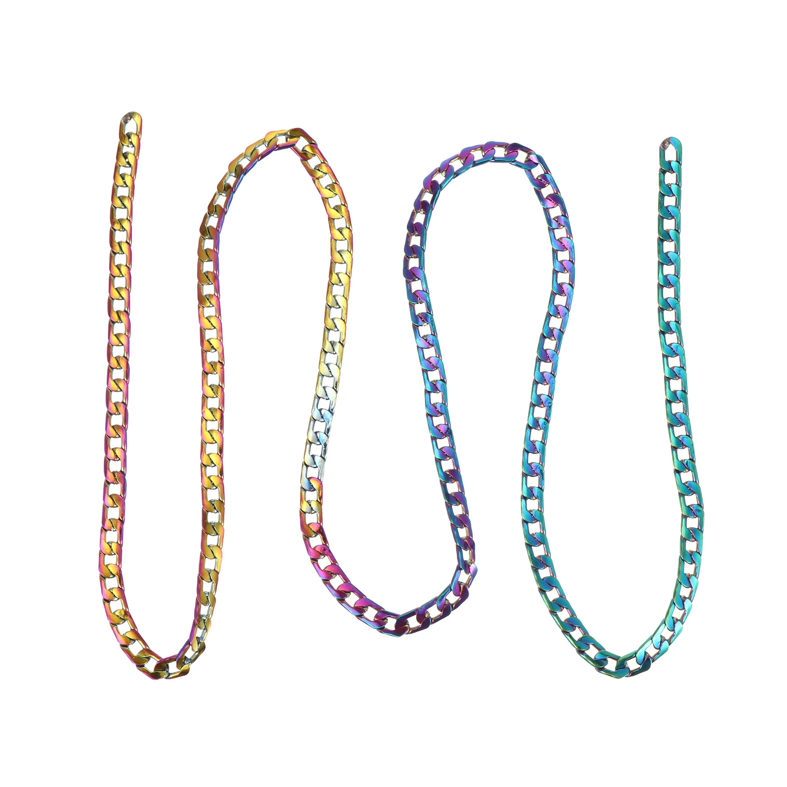 

Colorful Flat 7 8mm Women Straps Shiny Chain Decorative Fine Workmanship Bright Practical Chain Bag DIY Replacement