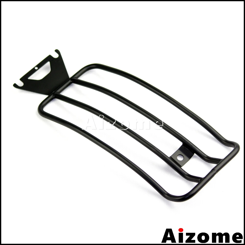 رف أمتعة أسود للدراجات النارية لدراجة Harley Touring Road King FLHR Electra Glide FLHT Road Glide FLTR مع رف مقعد منفرد 1998-2004