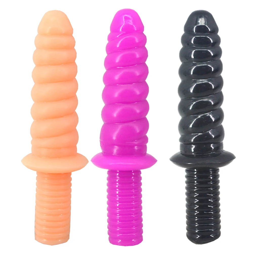 Pénis Éldouble pénétration pour femme, glace à vis en spirale, gode dague, mastjaune, jouets sexuels pour adultes, chatte et anal, 29x5.5cm