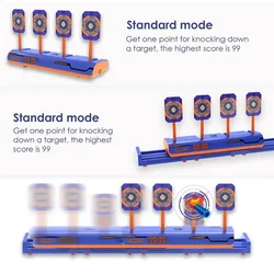 Targets Nerfs Guns Auto Reset Electric Shooting Target Accessories Kids Sound Light Shooting Game Toys High Precision Scoring