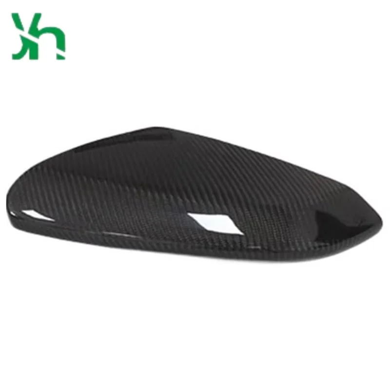 غراء على غطاء مرآة من ألياف الكربون الجافة يناسب غطاء مرآة الرؤية الخلفية الجانبية لجسم Honda Accord العاشر #3