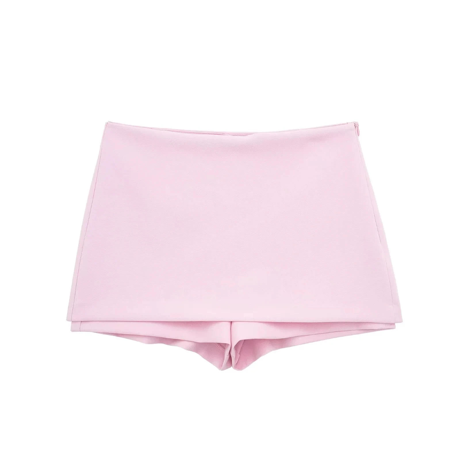 HH Damen-Set, lässige Röcke, Shorts, schickes Neckholder-Hemd, rückenfreies Top und Shorts, süßes rosa Sommer-Sexy-Shorts-Sets – Detail 14