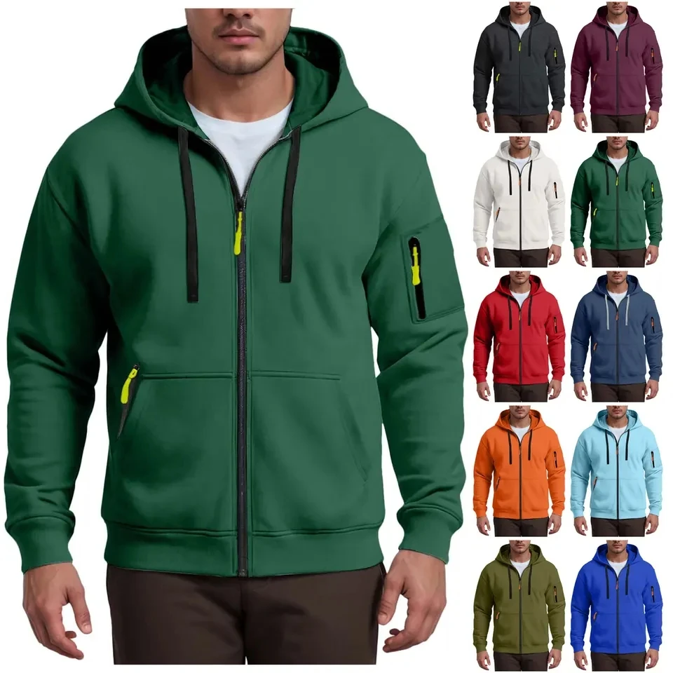 

Spring Men's Hoodie s Hooded Coats Casual Zipper Sweatshirts Male Tracksuit Fashion Mens Clothing Sports Outerwear