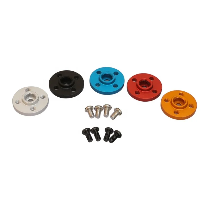 30PCSAluminum Alloy Round Type 25T Metal Servo Disc Horn RC Futaba Robot Car Servos Arm For DS3115 DS3218 MG995 MG996R RC Boat P