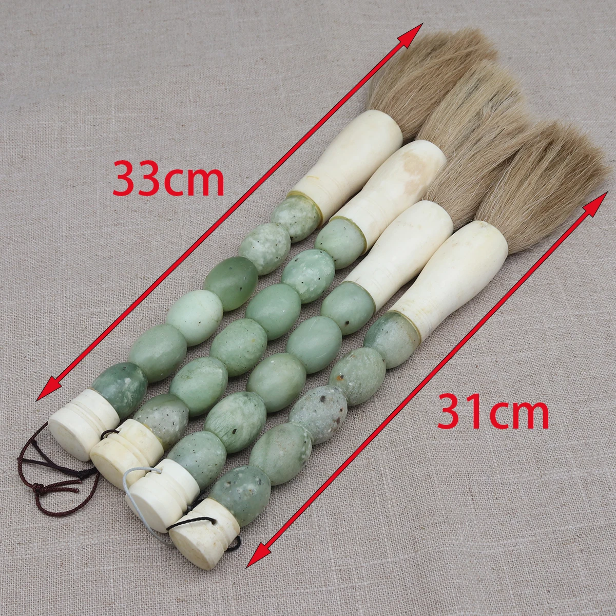 Decorative calligraphy brush, quality jade, table accessory, home decoration