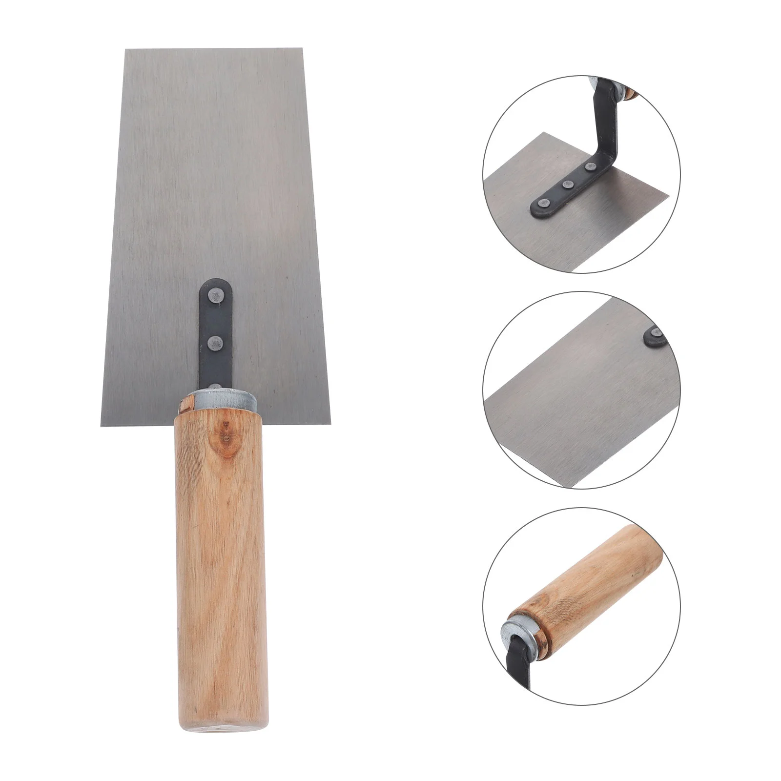 

Housoutil Stainless Spatula Stainless Steel Taping Knives 4Pcs Masonry Finishing Trowel Flat Trowel Stainless Steel Finishing