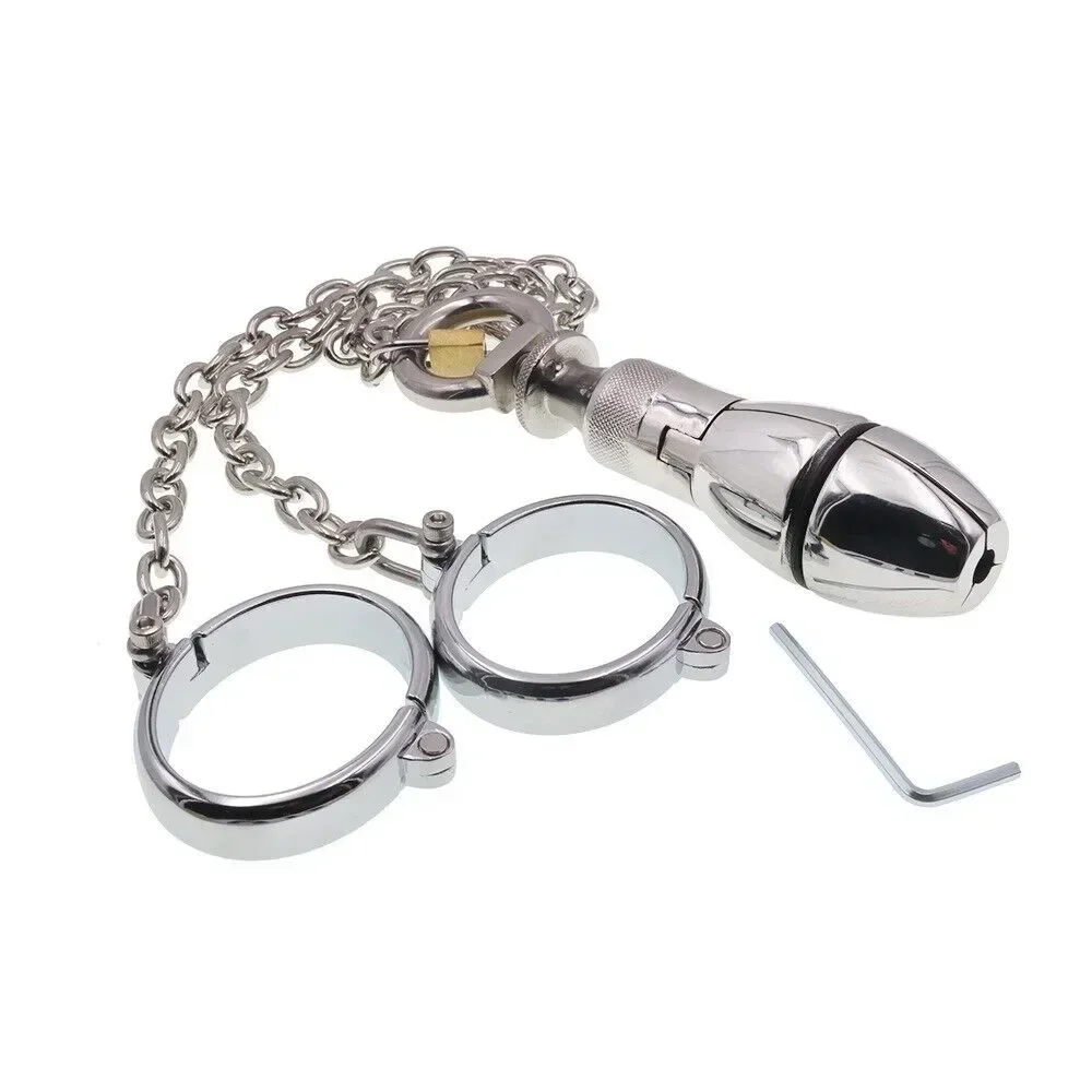 New Anal Vaginal Dilator Speculum Chastity Device Docking Plug Rear Court Sex Toys for Men and Women for Adult Products But Plug