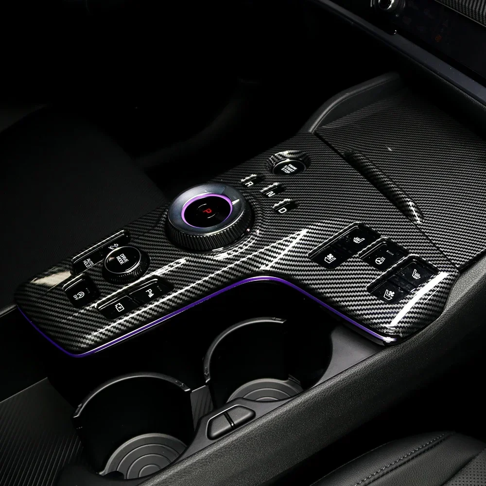 

Накладка на панель переключения передач центральной консоли в стиле углеродного волокна для Kia Sportage NQ5 2022-2026, автомобильные аксессуары RHD
