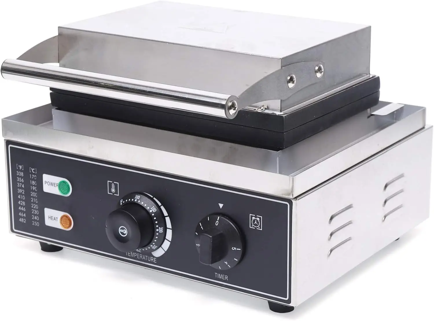 صانعة الدونات الصغيرة، خبز 12 كعكة صغيرة، آلة خبز الدونات التجارية، آلة الوافل غير اللاصقة للتدفئة على الوجهين