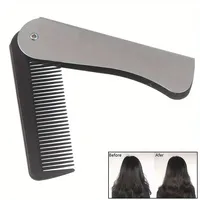 Portable travel comb men's and women's foldable massage comb foldable comb hairdressing tool comb,Special for real hair wigs