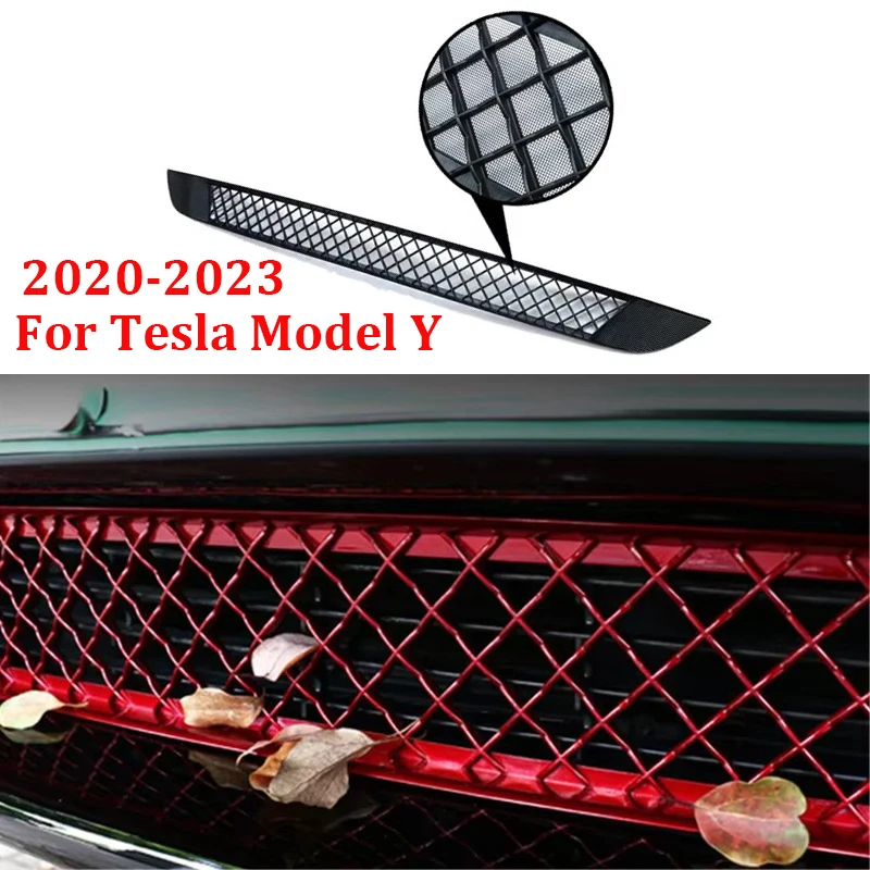 Insect-proof Net For Tesla Model Y 2020-2023 Front Trunk Air-conditioning Cover Intake Grille Clean Air Inlet Protective