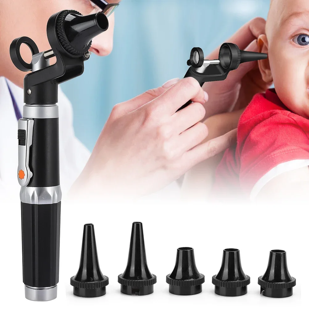 

Portable Electric Otoscope Diagnostic Otoscope LED Light Ear Check Examination Tools Set Medical Otoscope Clinical Diagnostic