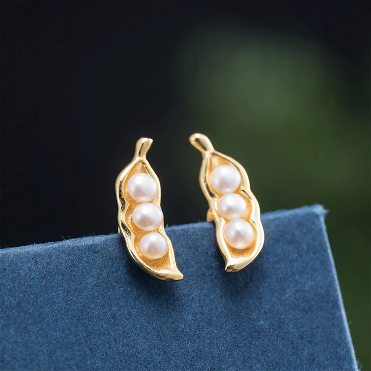 

925 Sterling Silver Pea Earrings Fashion Chinese Style Natural Pearl 3mm Women Gifts Simple Simple Delicate Jewelry Wholesales