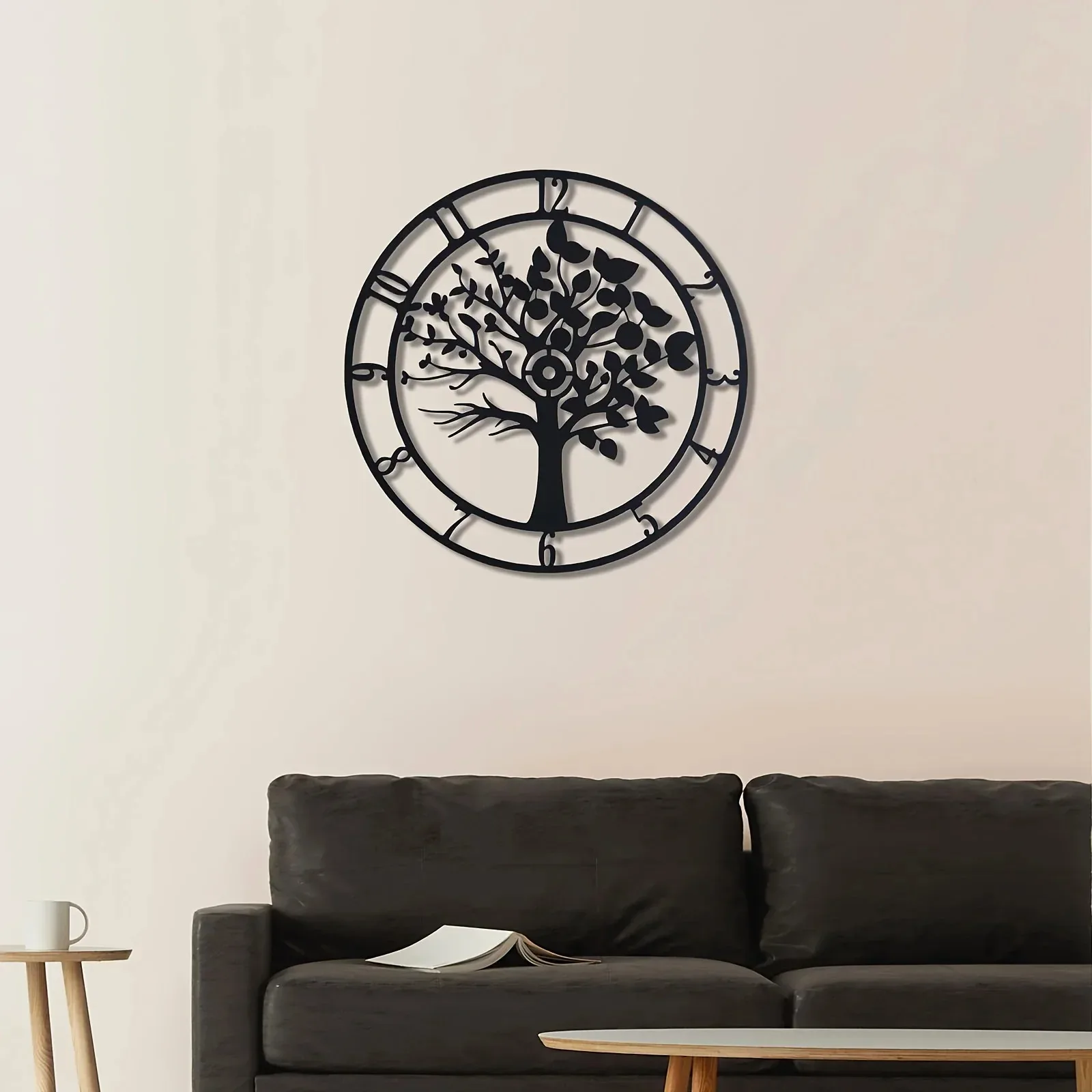 

Metal Clock Wall Hanging Decor Black Clock Dial Clock Shop Indoor Outdoor Home Metal Bedroom Decor Sticker Mural Room Decor