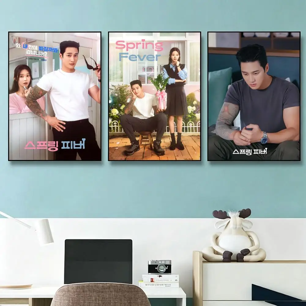 movie Spring Fever Poster HD Poster Print Fresh Style Self-Adhesive Waterproof Wall Decal Living Room Bedroom Home