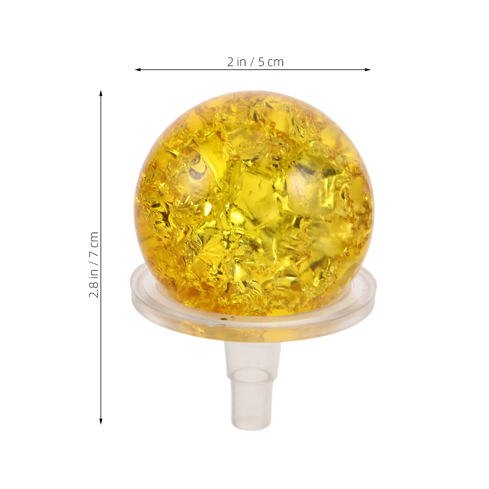 2Sets Glass Ice Cracked Decorative Glass Decor For For Aquarium Decoration Decor Home Crystal Bubble