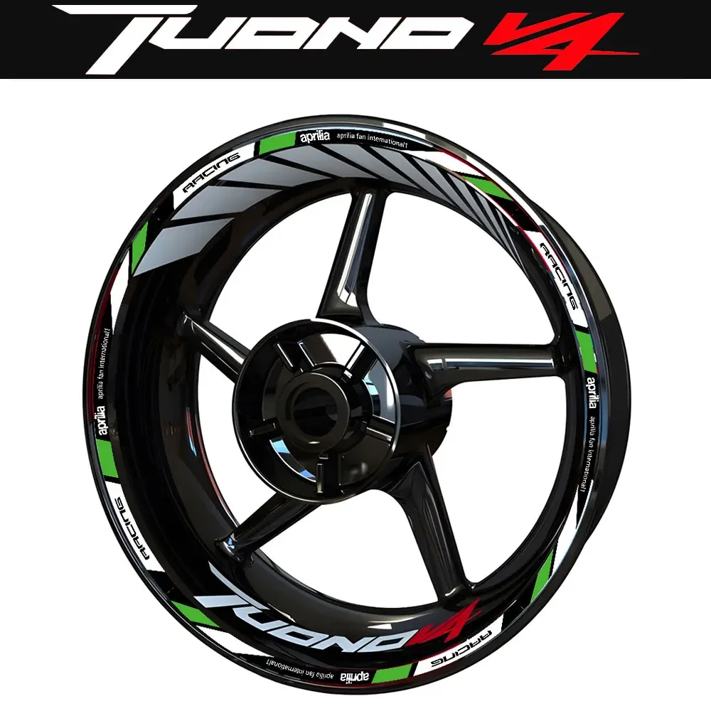 For Aprilia Tuono V4 Wheel Stickers Rim Tape Stripes Decals Graphics Felgenaufkleber Autocollants De Jante Rim Stickers Racing