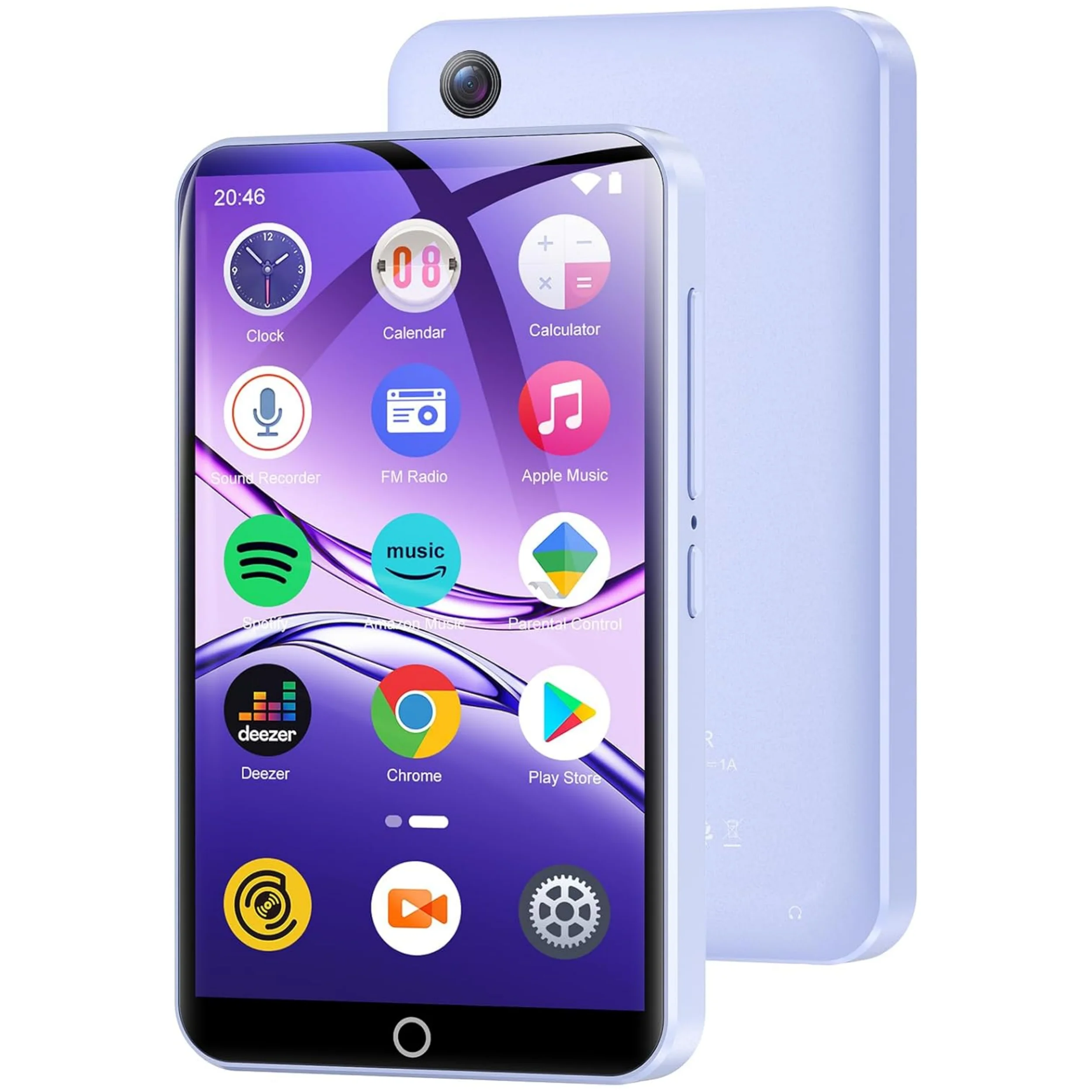 بلوتوث وواي فاي، 80 جيجابايت (16 جيجابايت + 64 جيجابايت) مع كاميرا، سبوتيفي ميوزيك ديزر مسموع، شاشة لمس 4.02 بوصة للأطفال هاي فاي MP4 #1