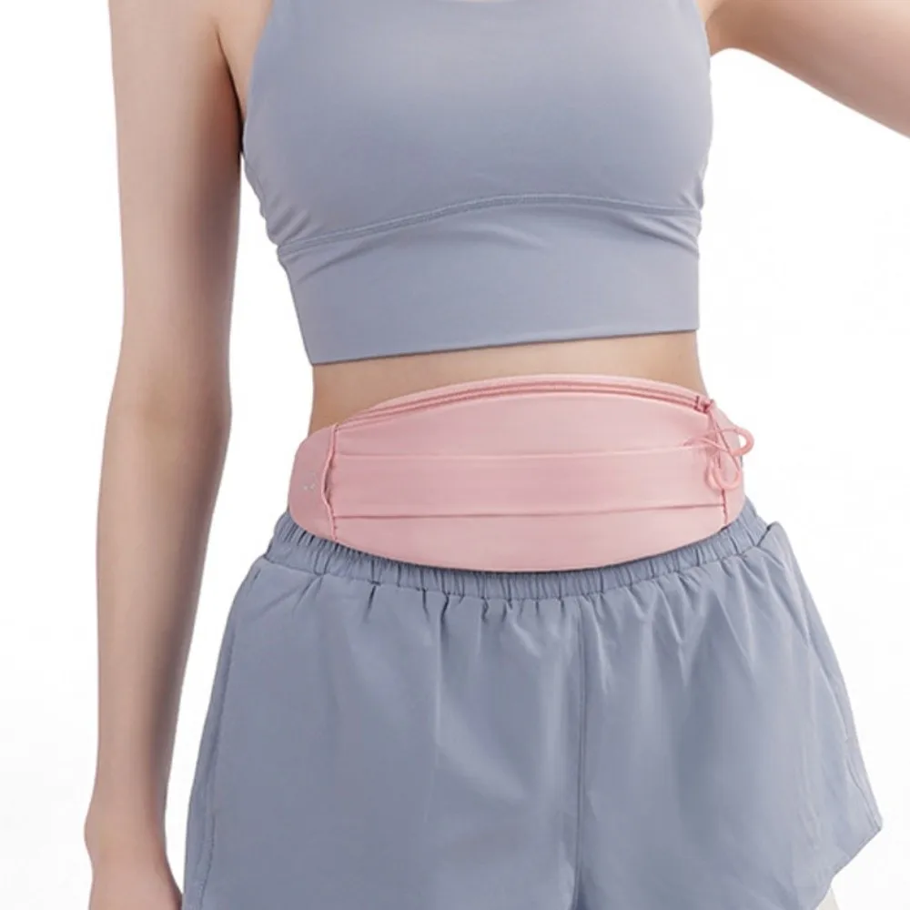 กระเป๋าคาดเอวสำหรับเล่นกีฬาแบบบางเฉียบ กระชับพอดีตัว ยืดหยุ่นสูง ระบายอากาศได้ดี สำหรับใส่โทรศัพท์มือถือ